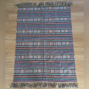 Aravay Colorful Striped Woven Throw